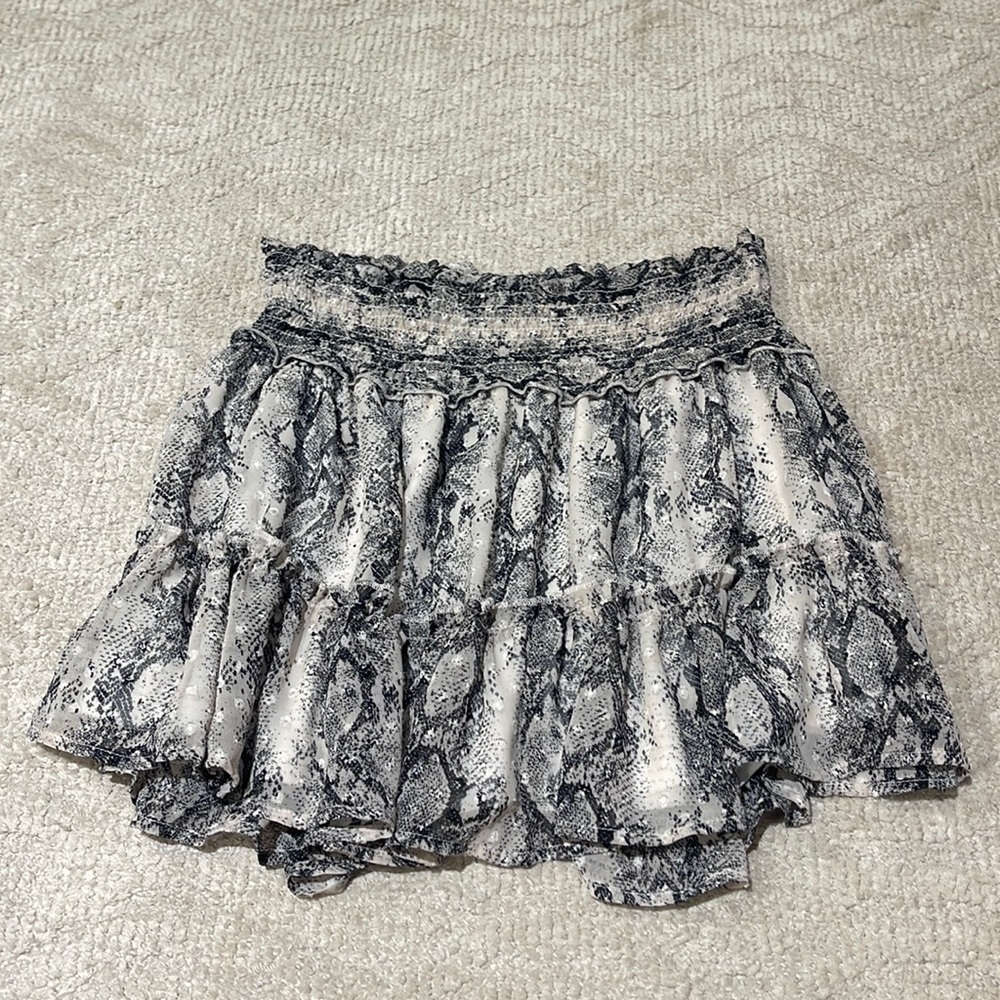 Altar’d State, size medium, snake skin print mini skirt.